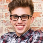Smiling man in an eyeglass