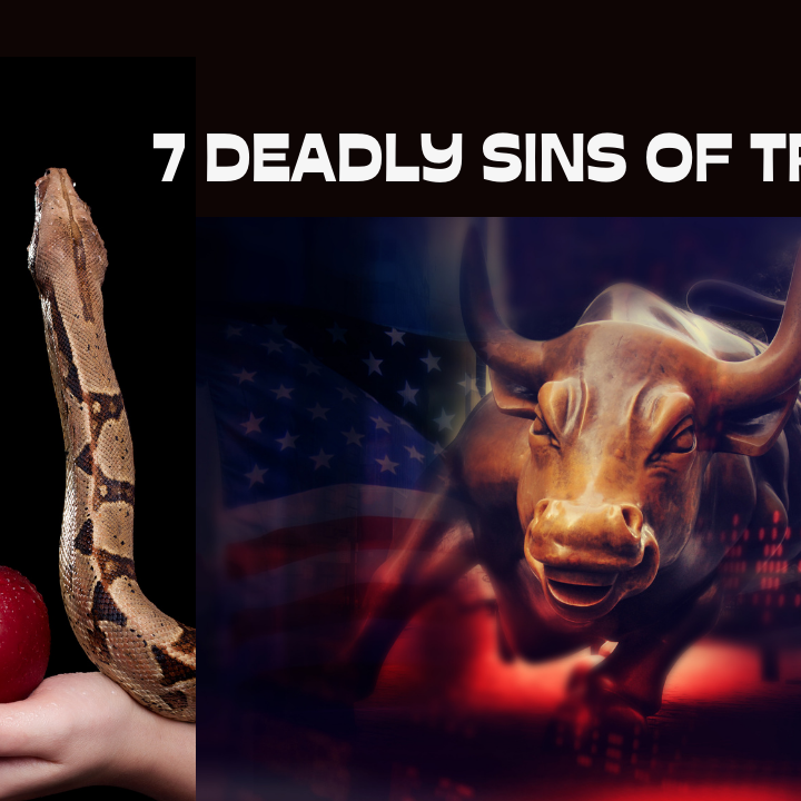Trader making critical mistakes, representing the 7 deadly sins of trading that can lead to losses
